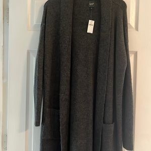 Gap dark grey duster sweater cardigan with pockets